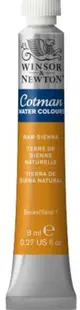 Vopsea pentru acuarelă Winsor & Newton Cotman - Natural Sienna, 8 ml