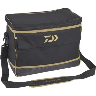 Geanta Daiwa Glaciere Souple black-gold, 12 litri, 34 x 20 x 25 cm