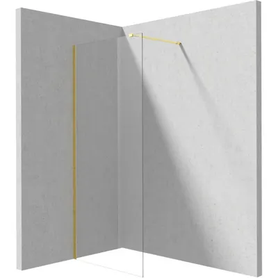 Paravan dus walk-in sticla securizata 100x195 cm auriu lucios Deante Prizma
