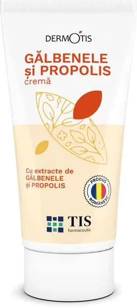 Crema cu galbenele si propolis Dermotis, 50 ml, Tis Farmaceutic