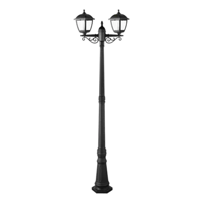 Stalp de Iluminat Paul 2xe27 Negru H2174 Ip44