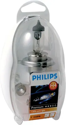 Set Becuri Auto De Rezerva H4 Philips Easykit 12V