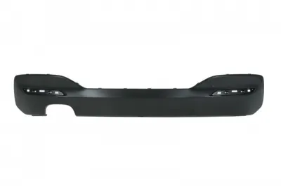 Bara inferior spate, M-TECHNIC, negru, cu un decupaj pentru teava de evacuare: double; dreapta potrivit BMW 1 F20, F21 03.15-06.19