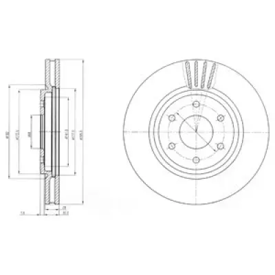 Disc frana DELPHI BG4205