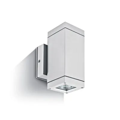 Cube-WL1, GU10 QPAR 16, 2x35W, IP54, clar, alb