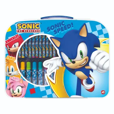 Set de desen AS Company - Sonic, cu carcasă