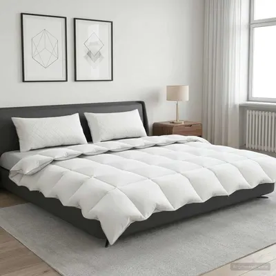 vidaXL Pilotă FULDA 220 x 240 cm 4 anotimpuri 210 GSM 90% puf de gâscă