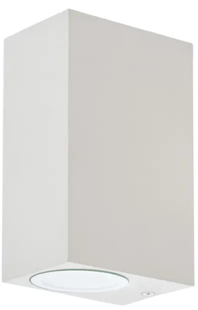 Aplică de exterior Elbulgaria - Arte R, 2x40W, IP44, alb