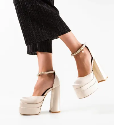 Pantofi dama Iman Bej