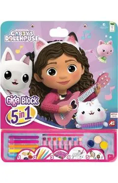 Set pentru desen. Giga block. Gabby's Dollhouse 5 in 1