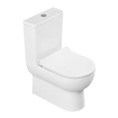 Set vas WC pe pardoseala cu rezervor Prisma Back to Wall + mecanism si capac polipropilena cu soft close