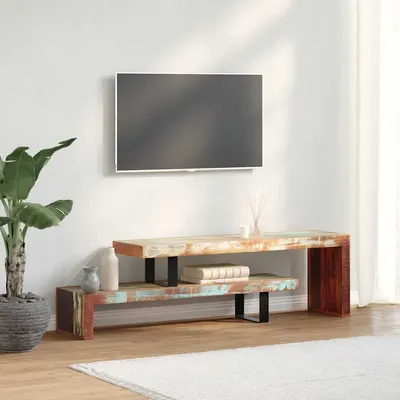 vidaXL Suport TV, lemn masiv reciclat