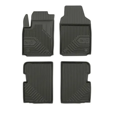 Set covorase cauciuc 4 piese No. 77, fata spate negru, potrivit ABARTH 500 595 695, 500C 595C 695C; FIAT 500, 500 C 07.07