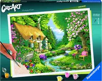 Set pictură după numere Ravensburger CreArt - Casă pe râu