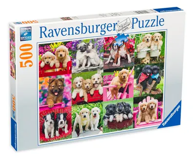 Puzzle Ravensburger din 500 de piese - Catelusi