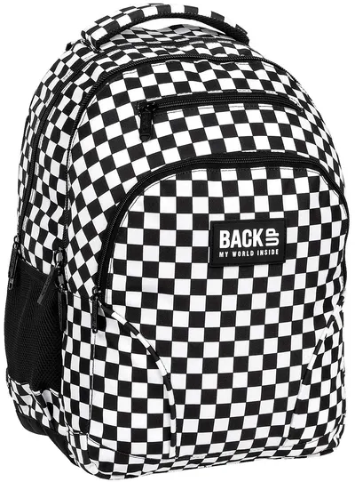 Ghiozdan școlar BackUp W- Chess, cu 3 compartimente