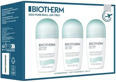 Biotherm Set - Deodorant roll-on Deo Pure Woman, 3 х 75 ml