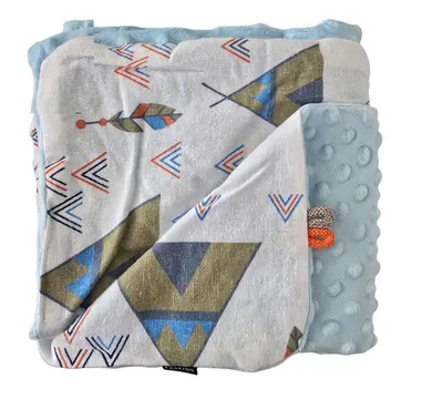 Paturica Minky pentru copii 75x75 cm K-637 Teepee Tent