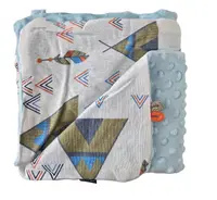 Paturica Minky pentru copii 75x75 cm K-637 Teepee Tent