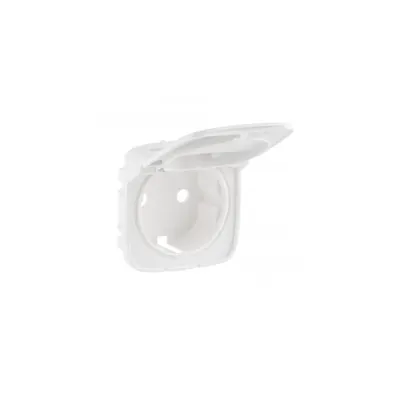 Capac Valena Allure - 2P+E priza - cu flap - German standard - alb