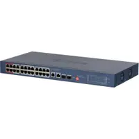 Switch Gigabit 24 porturi PoE Dahua CS4228-24GT-240, Cloud Managed, 24x PoE, 2x Uplink Gigabit, 2x SFP Gigabit
