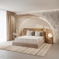 Saltea EKO POCKET cu arcuri, 100x190 cm, H 24 cm, fata vara fata iarna