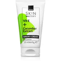 Avon Mattify Vit E + Cucumber Extract crema 2 in 1 50 ml