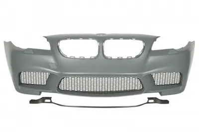 Bara Fata, M-PAKIET, cu grilaje, cu gauri pentru spalator de faruri, grund potrivit BMW 5 F10, 5 F11 12.09-02.17