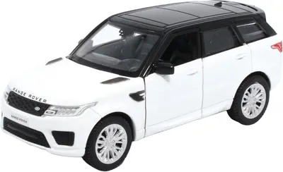 Mașinuță metalică Tayumo - Range Rover Sport, 1:36, albă