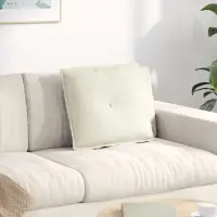 vidaXL Perna pentru spate Crem 50 x 45 cm Țesătură din corduroy