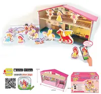 Set de jucării vorbitoare Jagu - Prințesă și casă, 12 piese