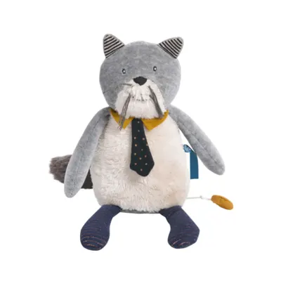 Jucarie de plus muzicala, pisica fernand, moulin roty