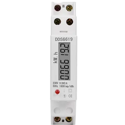 Contor monofazat de energie electrica, Sinotimer, 230V AC 50Hz, 5(60)A, ecran digital LED, DDS6619-002 DDS6619-003-60A