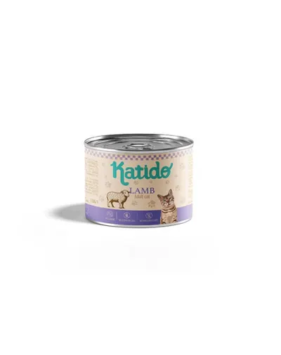 KATIDO Hrană umedă pentru pisici cu miel 200 g