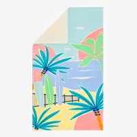 Prosop de plajă Mărimea L 145 x 85 cm Print fun Turcoaz