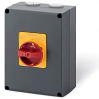 Intrerupator separatorn63A 3P IP66 150x210x107mm Y2 IK10 EMERGENCY YELLOW/RED
