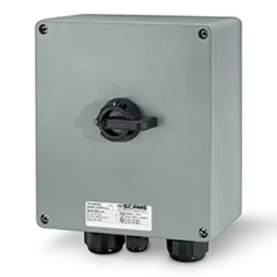 Intrerupator separatorn32A 2P IP66 202x232x142mm II 2GD GENERAL GREY