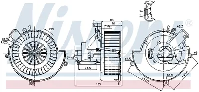 Ventilator habitaclu potrivit OPEL ASTRA G, ASTRA G CLASSIC, ASTRA H CLASSIC, ZAFIRA A 1.2-2.2D 02.98