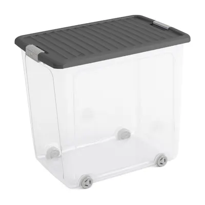 Cutie de depozitare din plastic cu capac 56,5x39x51,5 cm W box XL – KIS