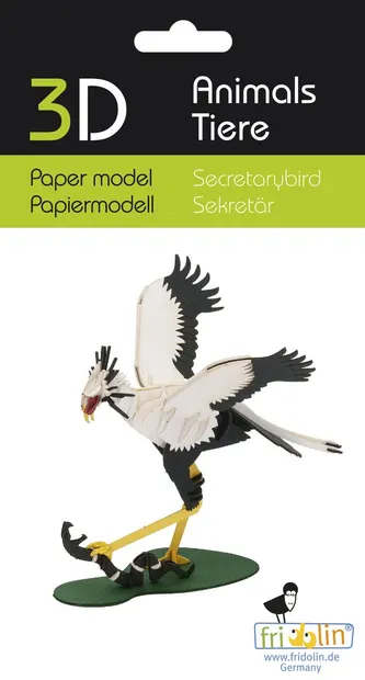 Model 3D din carton pentru asamblare Fridolin - Pasăre