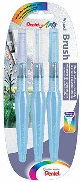 Set pensule Pentel - Aquash Triple - 3 bucati