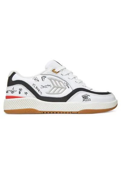 Adidasi barbati model White Simpsons - piele naturala - alb