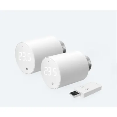 Pachet de 2 valve termostatice pentru calorifer Shelly BLU TRV, cu hub Bluetooth inclus in pachet 3800235268322