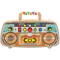 2Kids Toys Activity Board Wooden FM Radio jucărie cu activități 12m+ 1 buc
