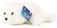 Jucărie de pluș Rappa Lazy Animals - Ursuleț alb, 29 cm