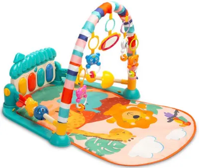 Saltea de activități pentru bebeluși Caretero Toyz - Zoo Mat Turquise