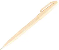 Pentel Sign Pen Pen Brush Marker - SES15C, bej