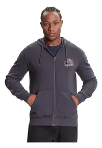 Hanorac pentru barbati - Zip Hoodie EQYFT05133-KSH0 - Albastru marin - XXL