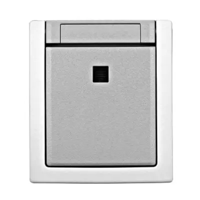 Buton cu 1ND+lumină orientare+cond.N, 10A, PT, cl.el, IP54