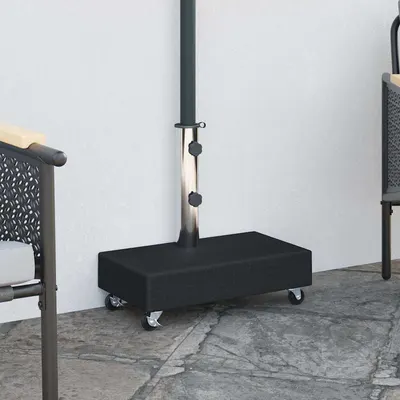 vidaXL Suport pentru umbrelă, negru, 45x25x8 cm, granit